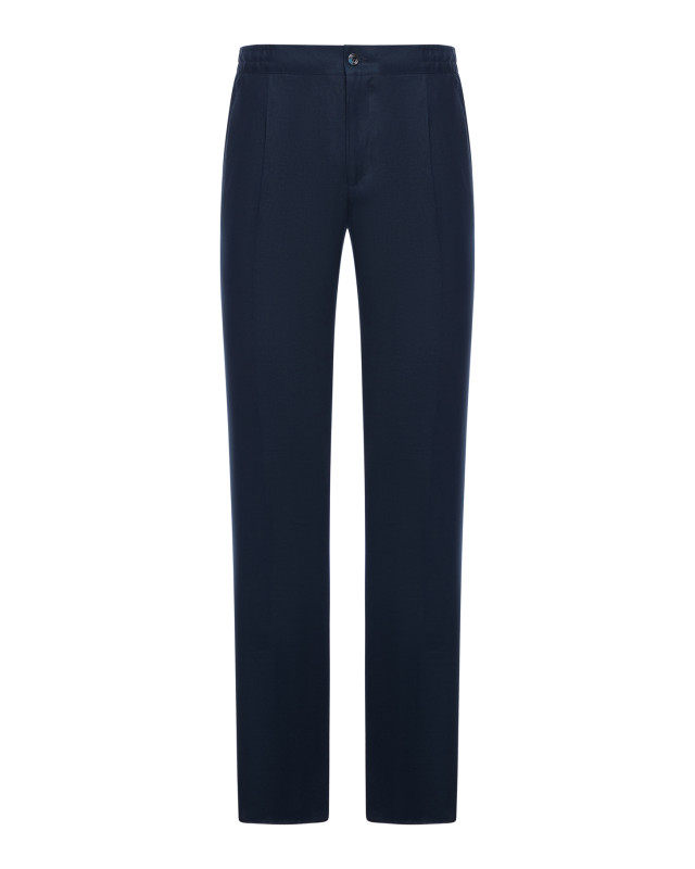 [Kiton] Trousers SS26 UPN01H096900100O00O BLUE NAVY
