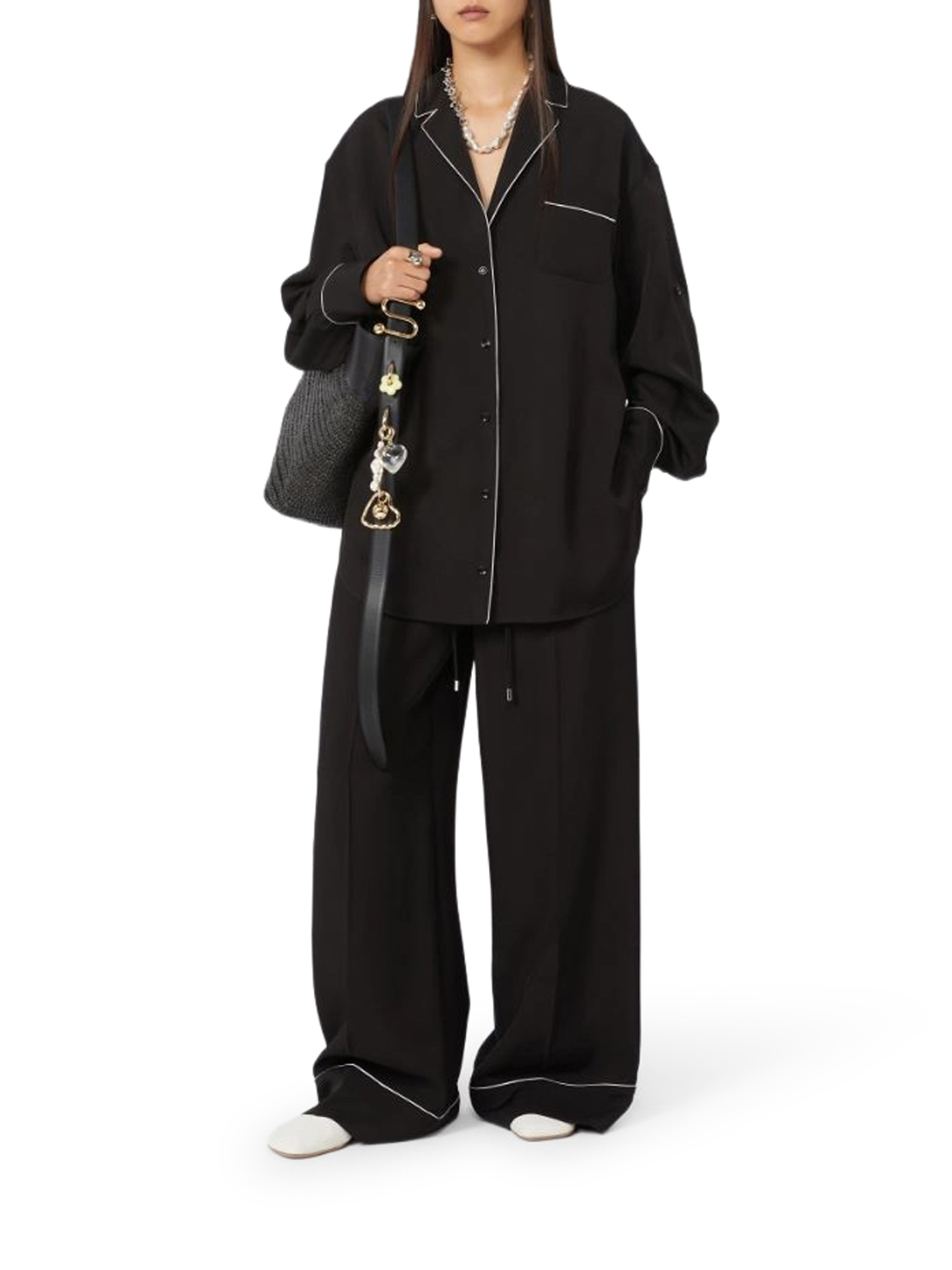 [SPORTMAX] Trousers SS26 2612131082600003 BLACK