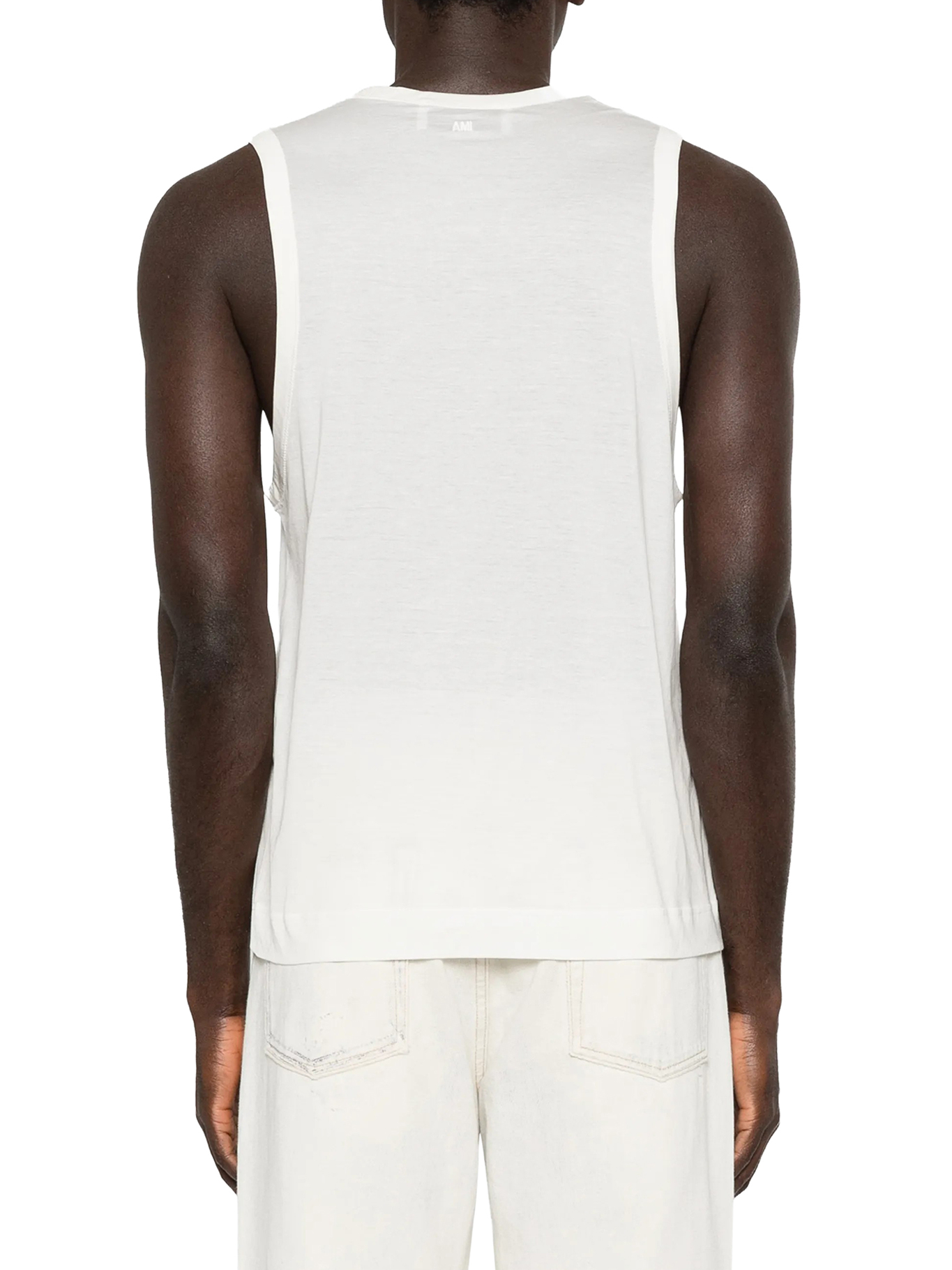 [Ami Paris] T-shirts Sleeveless SS26 HTP820JE0211136 BLANC CREME