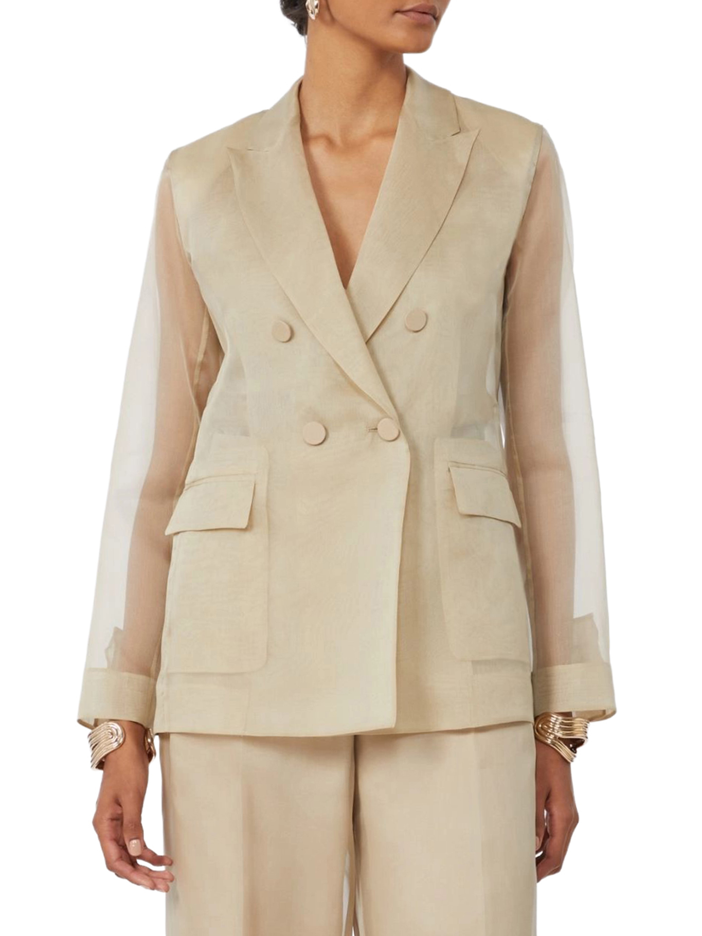 [MAXMARA PIANOFORTE] Blazer SS26 2611041014600001 SAND