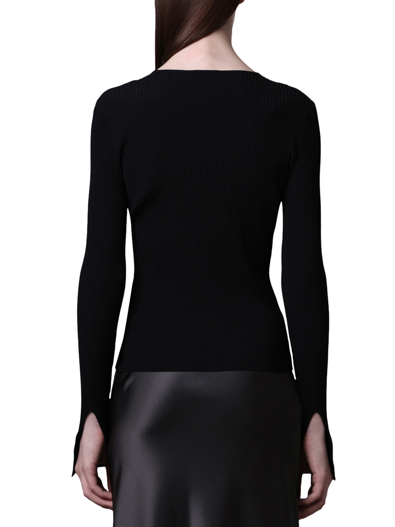 [ROBERTO COLLINA] T-shirts Long Sleeve SS26 261FXA3120109 BLACK