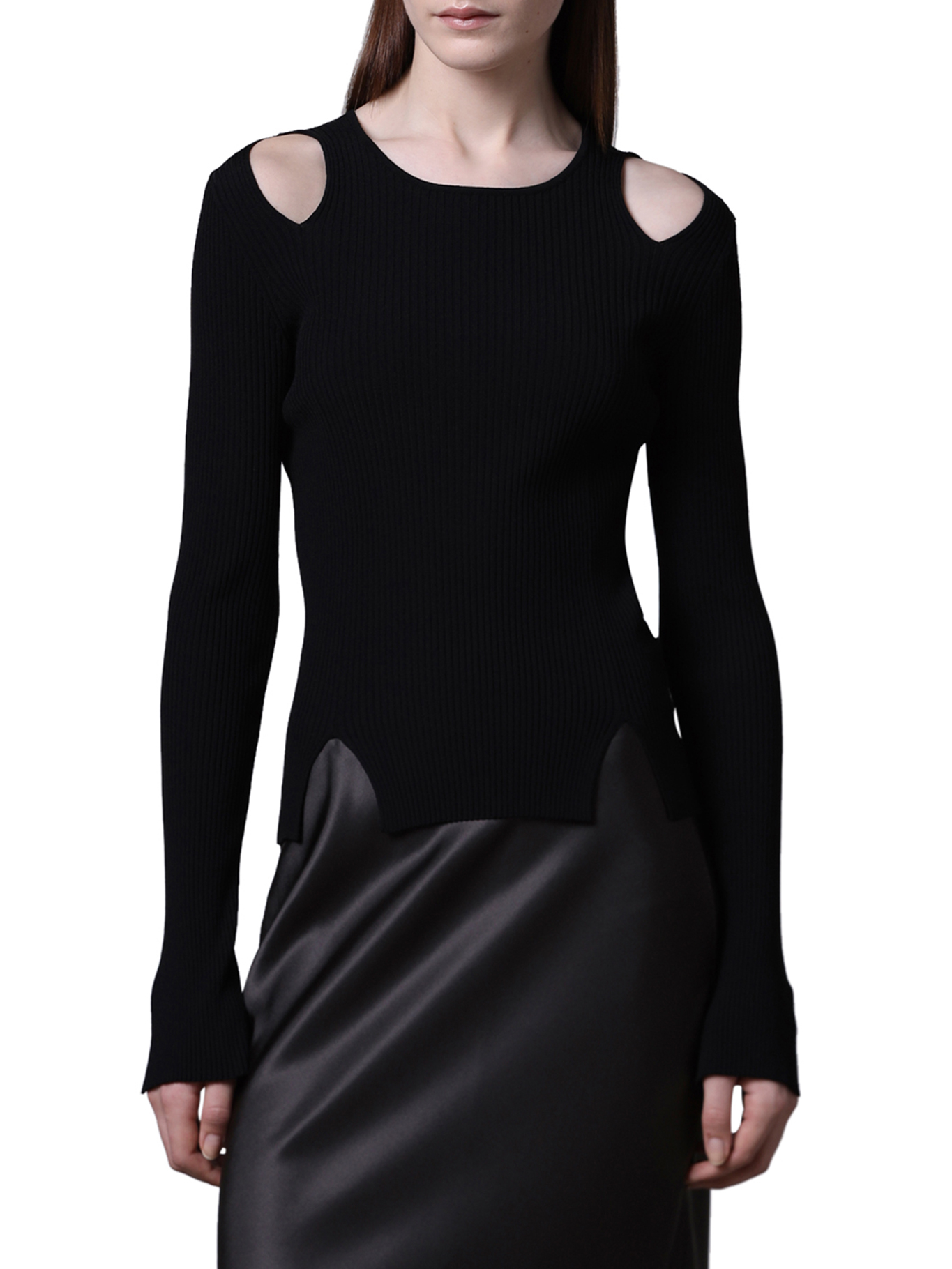 [ROBERTO COLLINA] T-shirts Long Sleeve SS26 261FXA3120109 BLACK