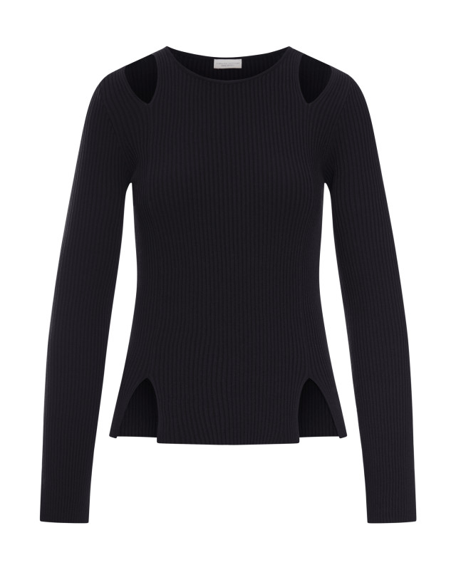 [ROBERTO COLLINA] T-shirts Long Sleeve SS26 261FXA3120109 BLACK