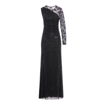 [Self-portrait] Long sleeve dress SS26 PF25100XBBLACK