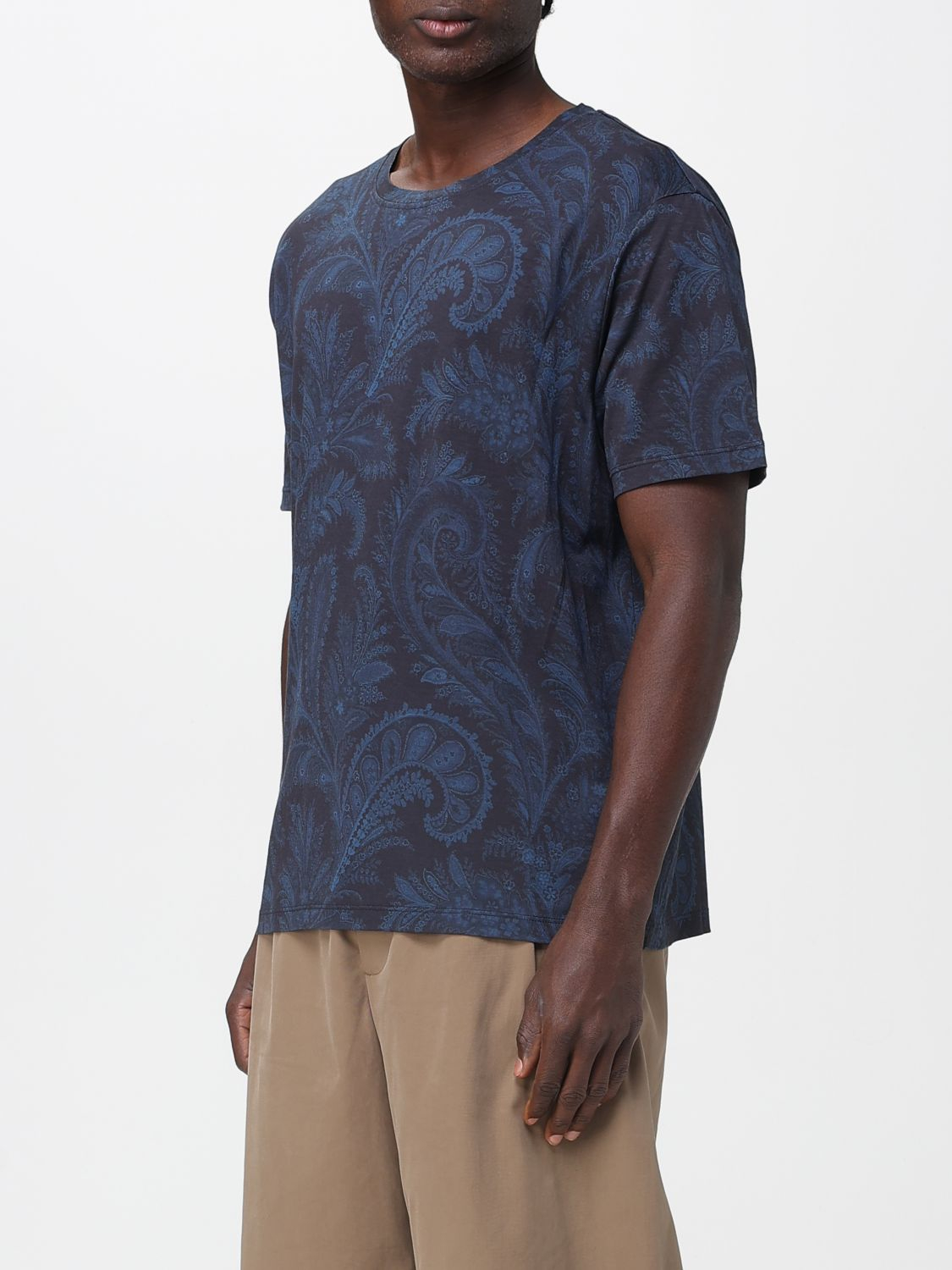 [Etro] T-shirts Short Sleeve FW25 MRMA0002AK999 X0883