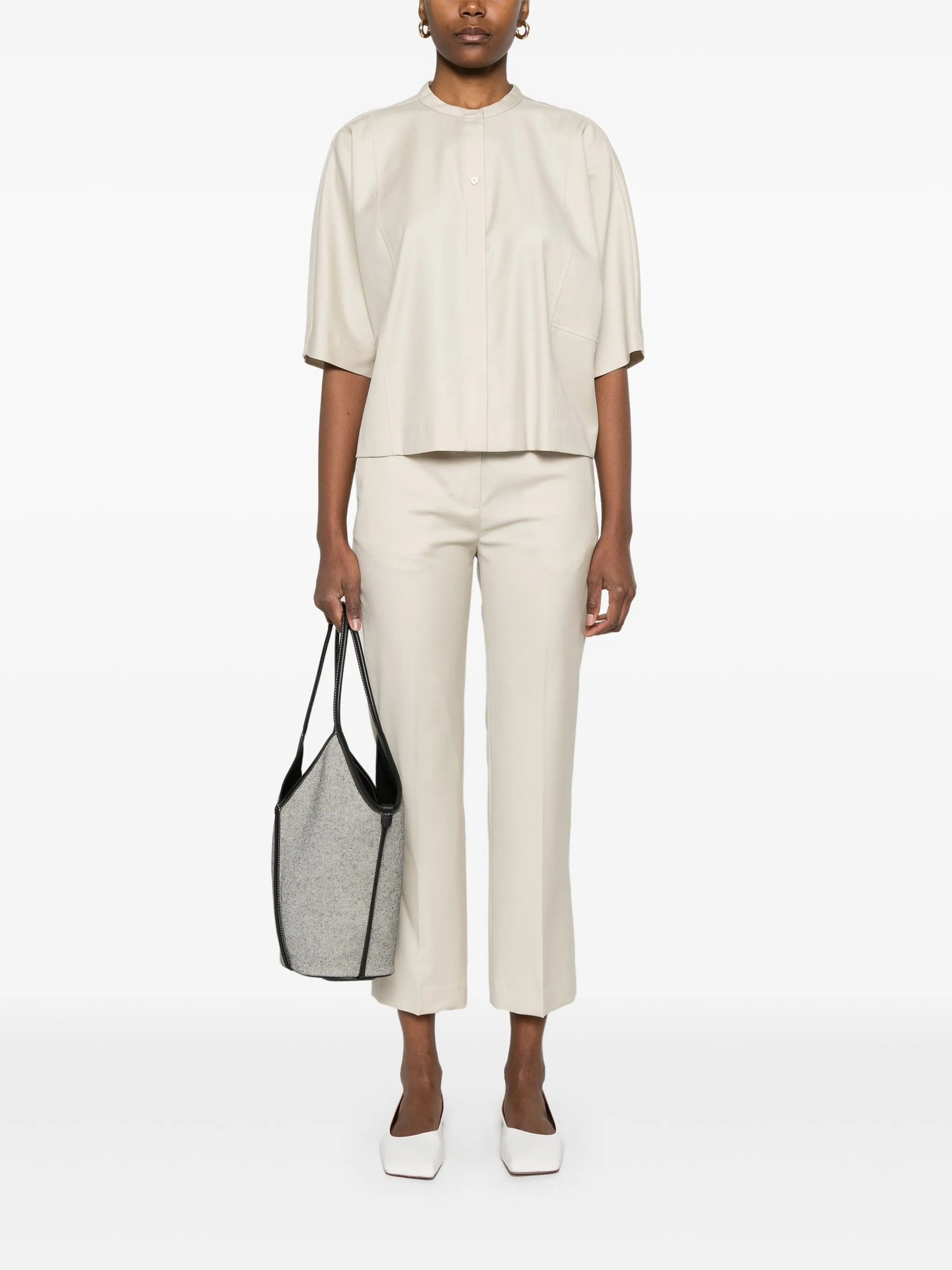 [LOULOU STUDIO] Shirts Short Sleeve SS25 AYLIN