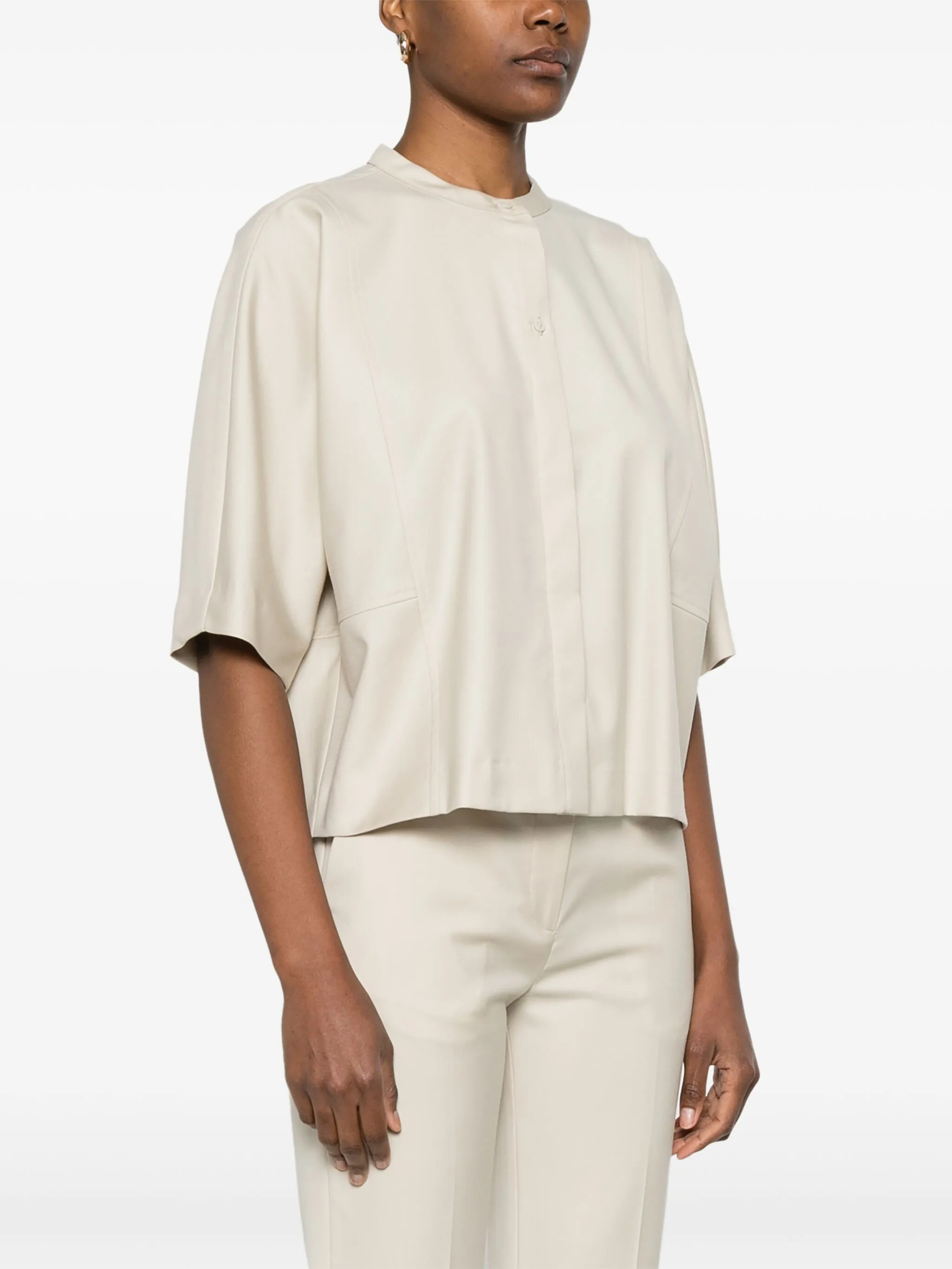 [LOULOU STUDIO] Shirts Short Sleeve SS25 AYLIN