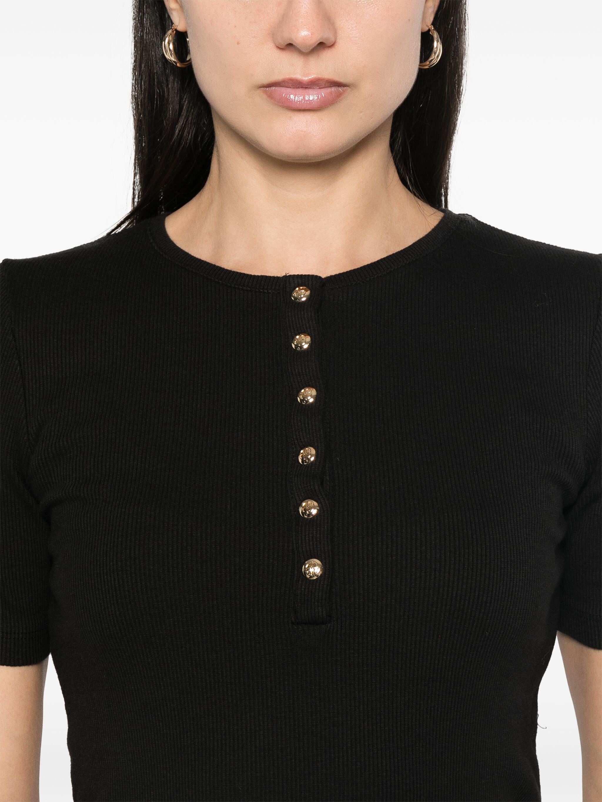 [Anine Bing] T-shirts Long Sleeve SS25 A0810315BLK26