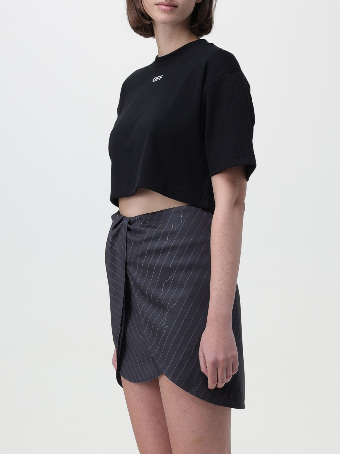 [Off-White] T-shirts Short Sleeve SS26 OWAA081C99JER004 1001