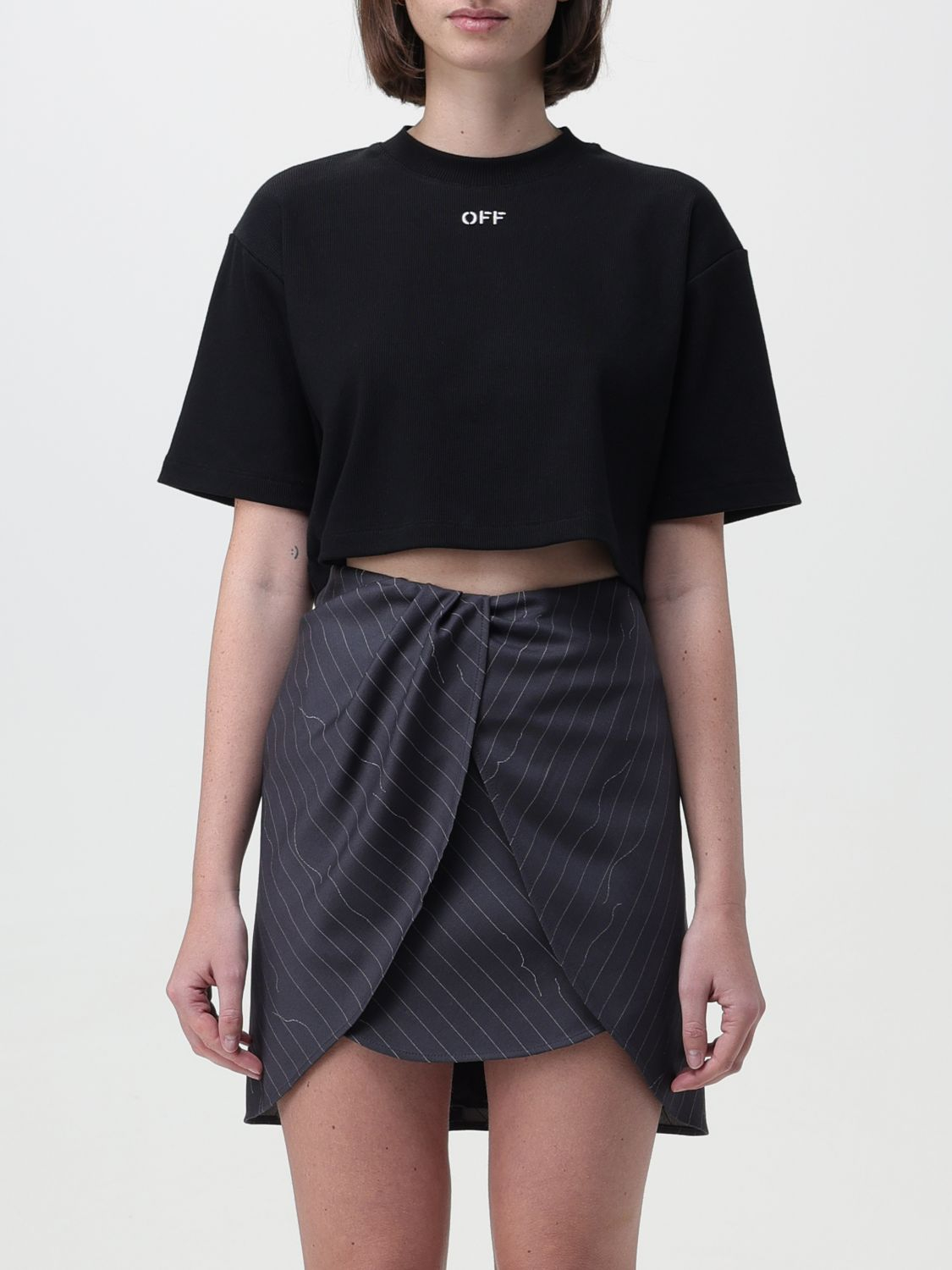 [Off-White] T-shirts Short Sleeve SS26 OWAA081C99JER004 1001