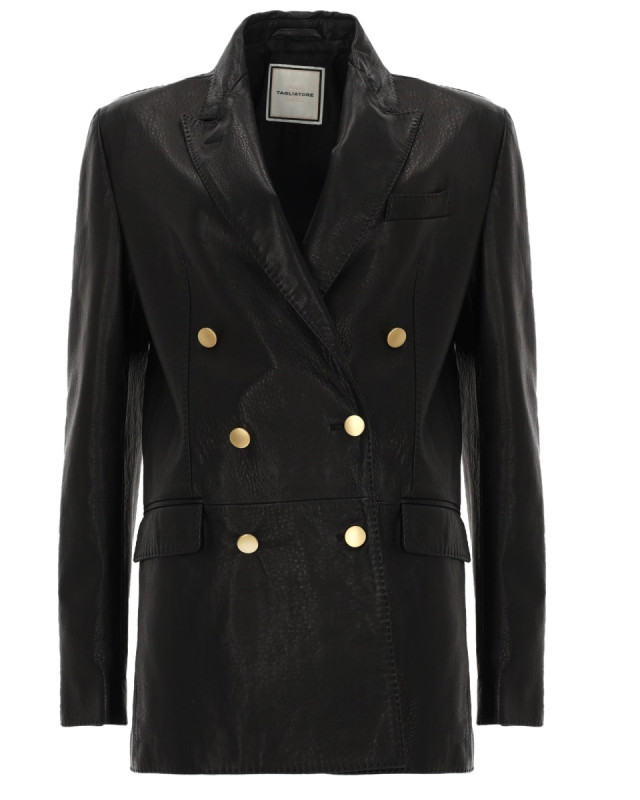 [TAGLIATORE] Leather Jacket FW25 JOSIEAI_CHI250625I230NERO