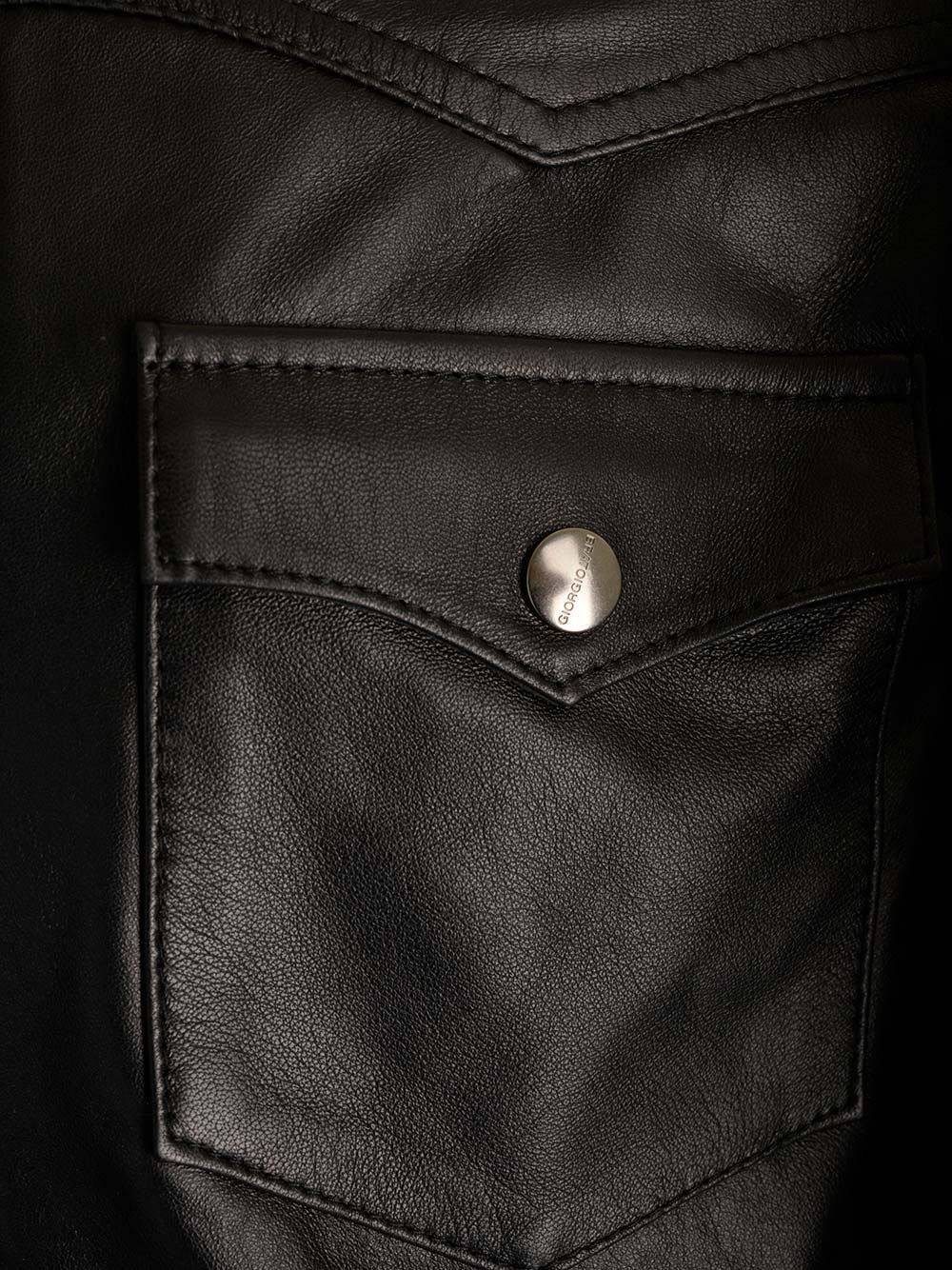 [Giorgio Brato] Leather Jacket SS24 GU24S20089NAPSNERO