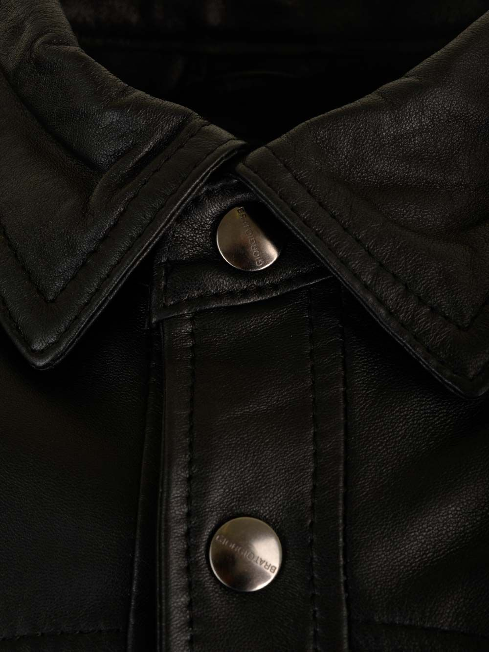 [Giorgio Brato] Leather Jacket SS24 GU24S20089NAPSNERO