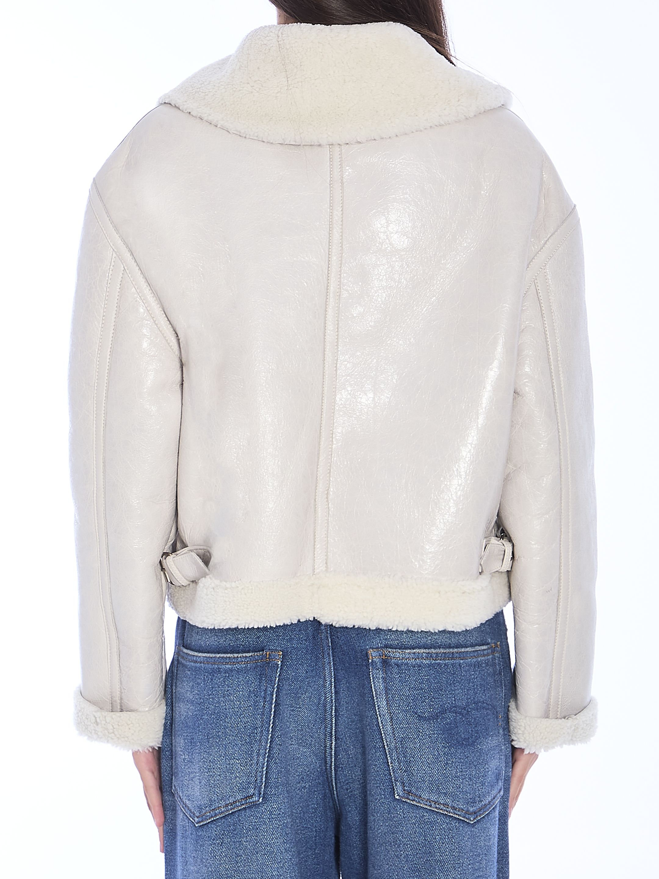 [SALVATORE SANTORO] Mouton jacket FW24 47055_TRIX_IVORY