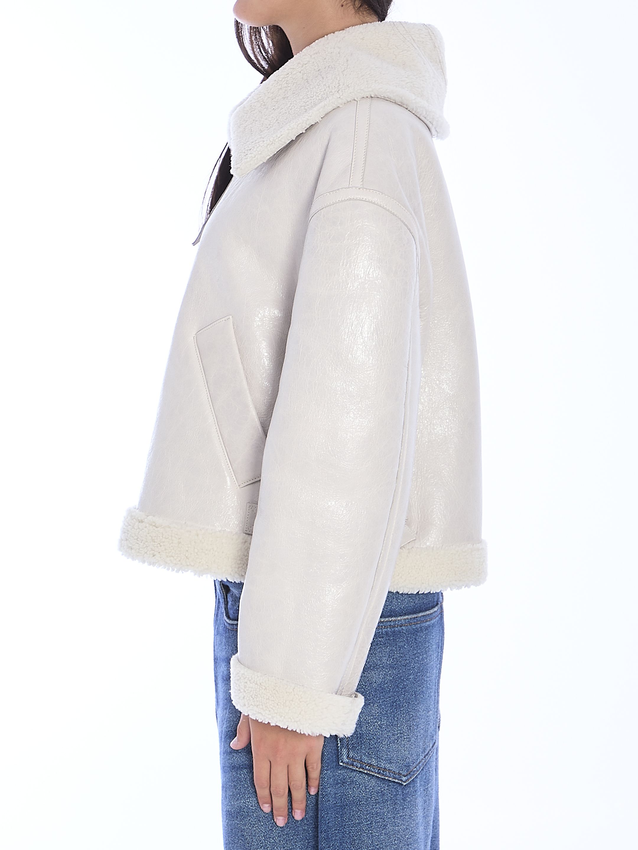[SALVATORE SANTORO] Mouton jacket FW24 47055_TRIX_IVORY