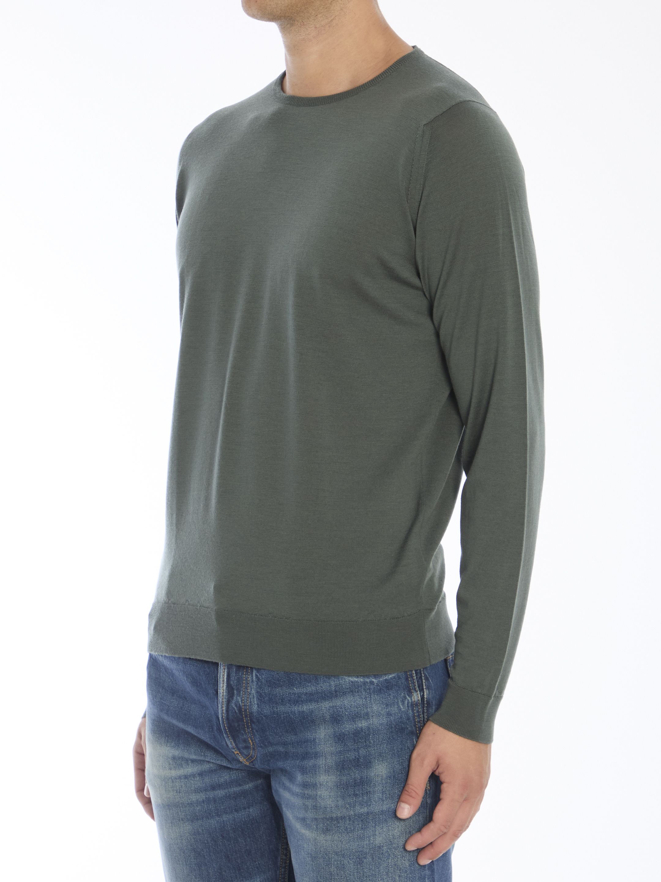 [JOHN SMEDLEY] Knitwear FW24 LUNDY__HIGHLAND GREEN