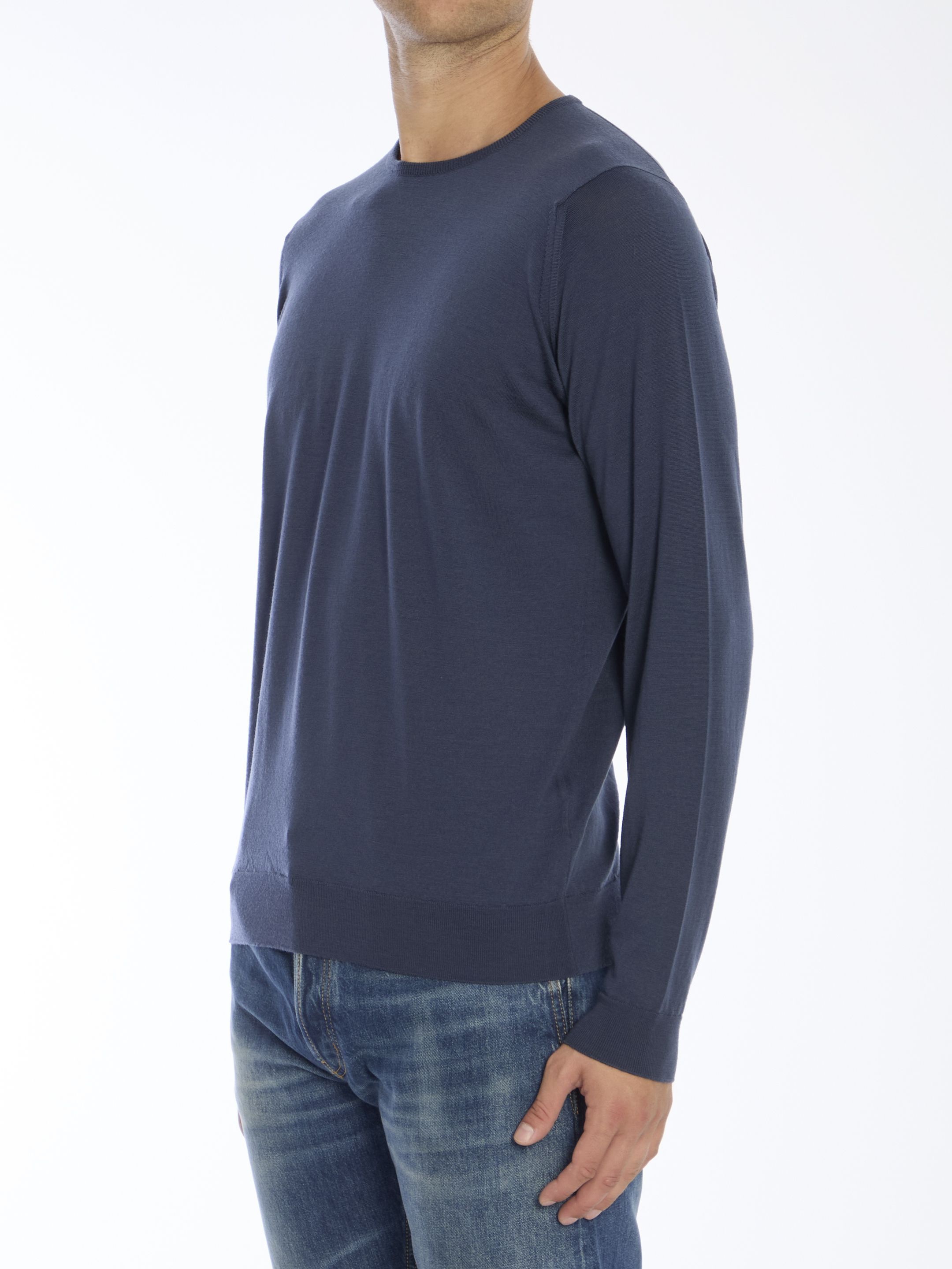 [JOHN SMEDLEY] Knitwear FW24 LUNDY__SMOKE BLU