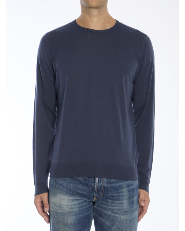 [JOHN SMEDLEY] Knitwear FW24 LUNDY__SMOKE BLU