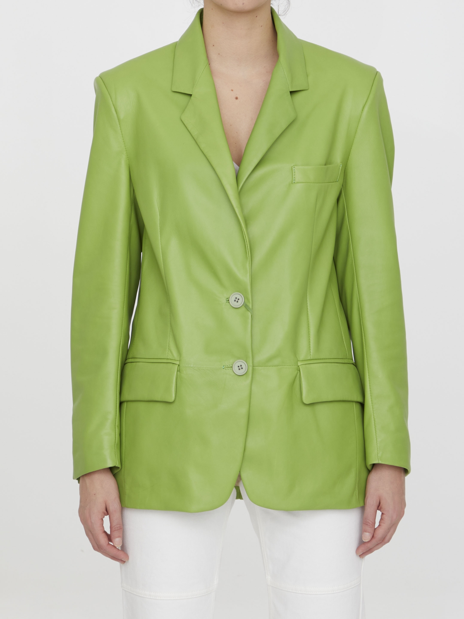 [SALVATORE SANTORO] Leather Jacket SS23 S23SANTD-44060D_GLOV_LIME