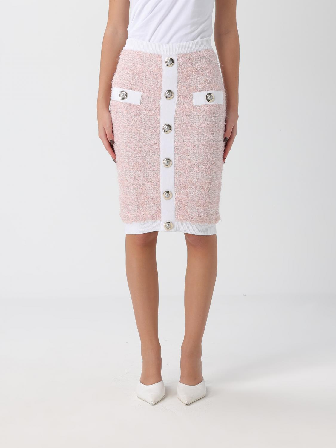 [Balmain] Midi skirt FW25 FF1LC016KI72 OIN