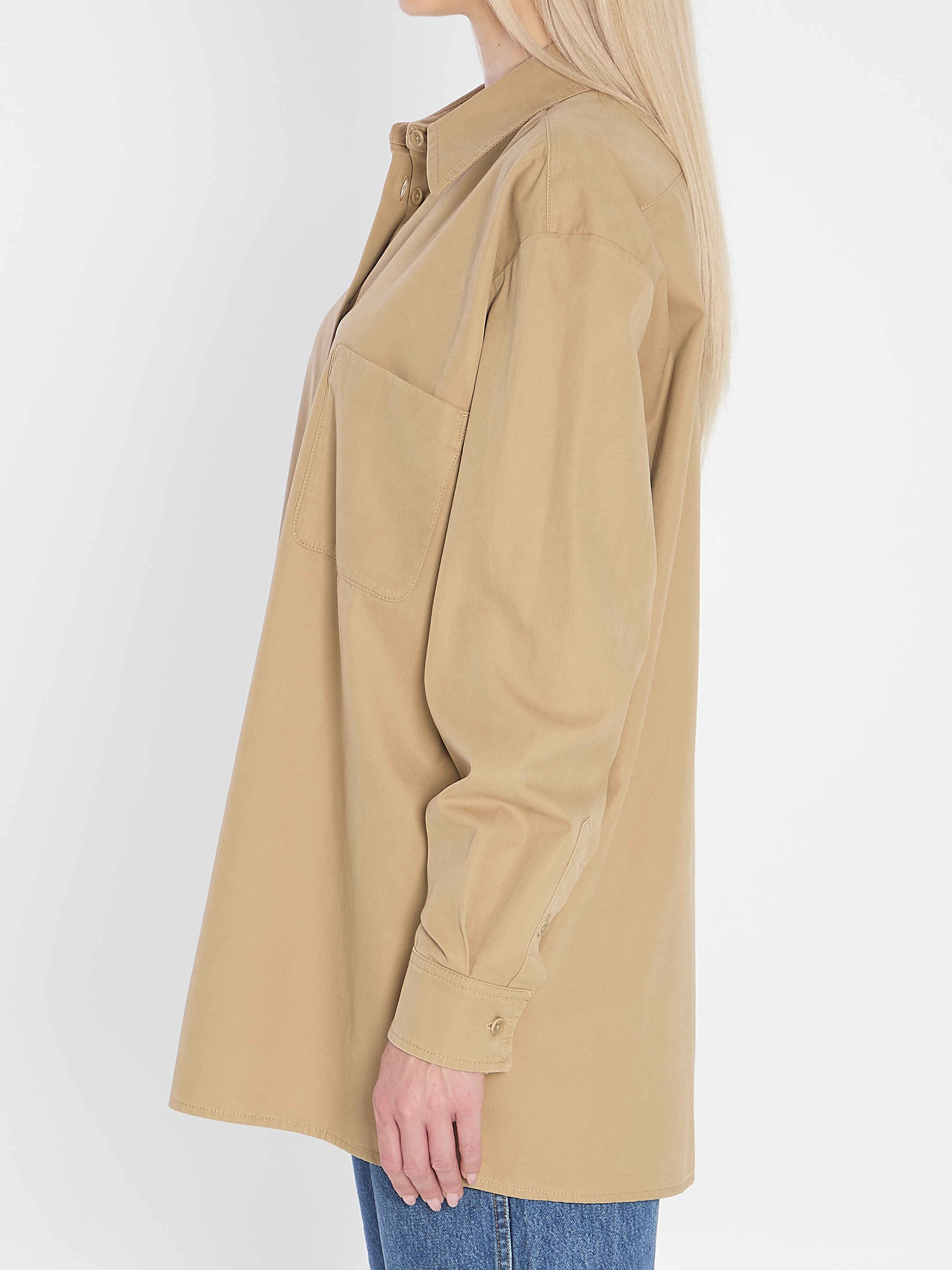 [THE ROW] Shirts Long Sleeve SS25 9055_W3670_BEI