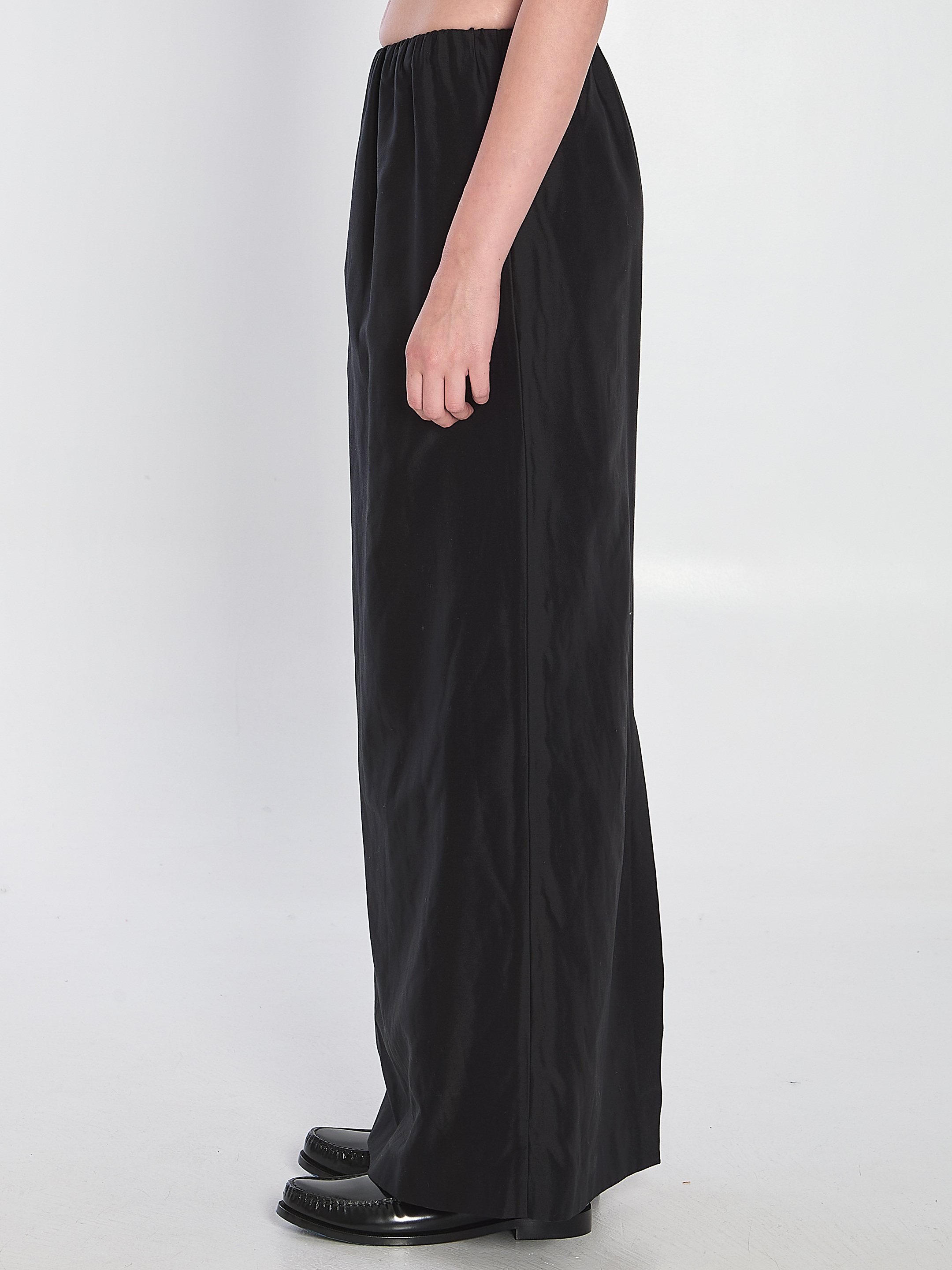 [THE ROW] Long skirt SS25 9045_W3838_BLK