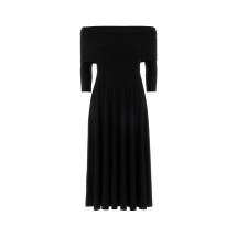 [Norma Kamali] Short sleeve dress SS26 KK1263PLU01 001