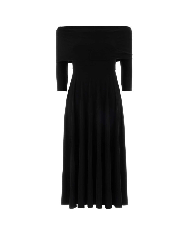 [Norma Kamali] Short sleeve dress SS26 KK1263PLU01 001