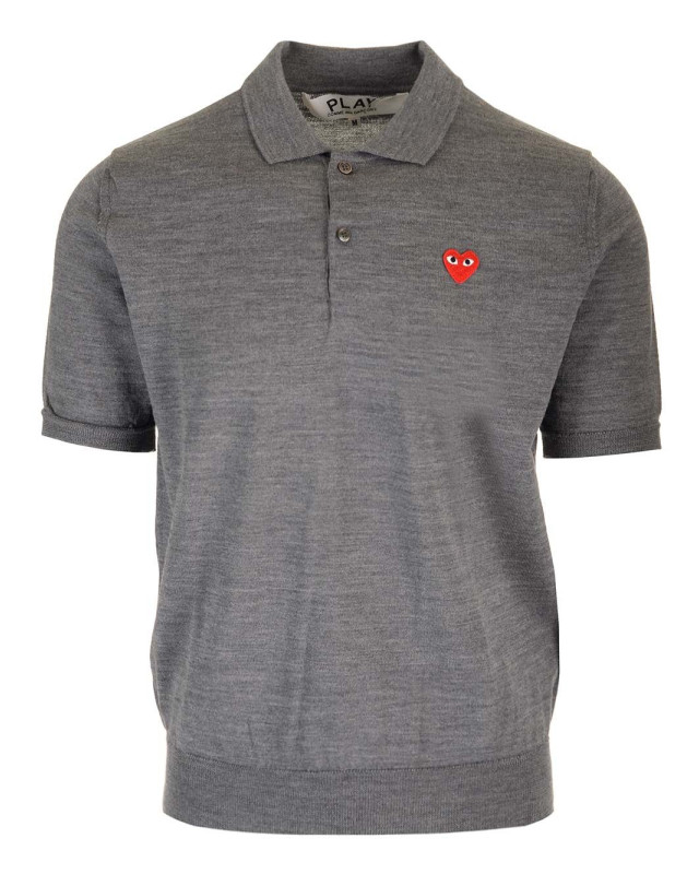 [COMME DES GARCONS PLAY] Shirts Short Sleeve SS24 AX-N094-0513-GREY