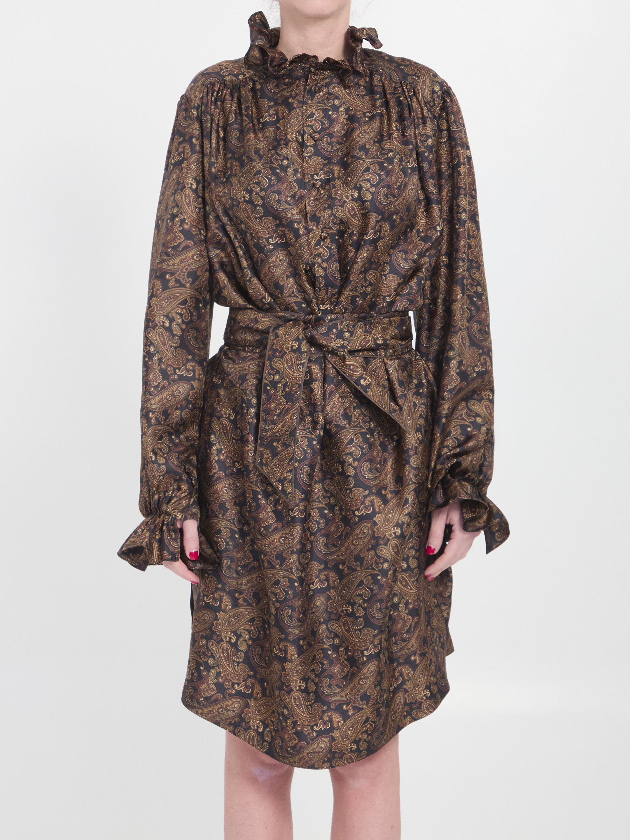 [Saint Laurent] Long sleeve dress SS25 828304_Y6K90_4775