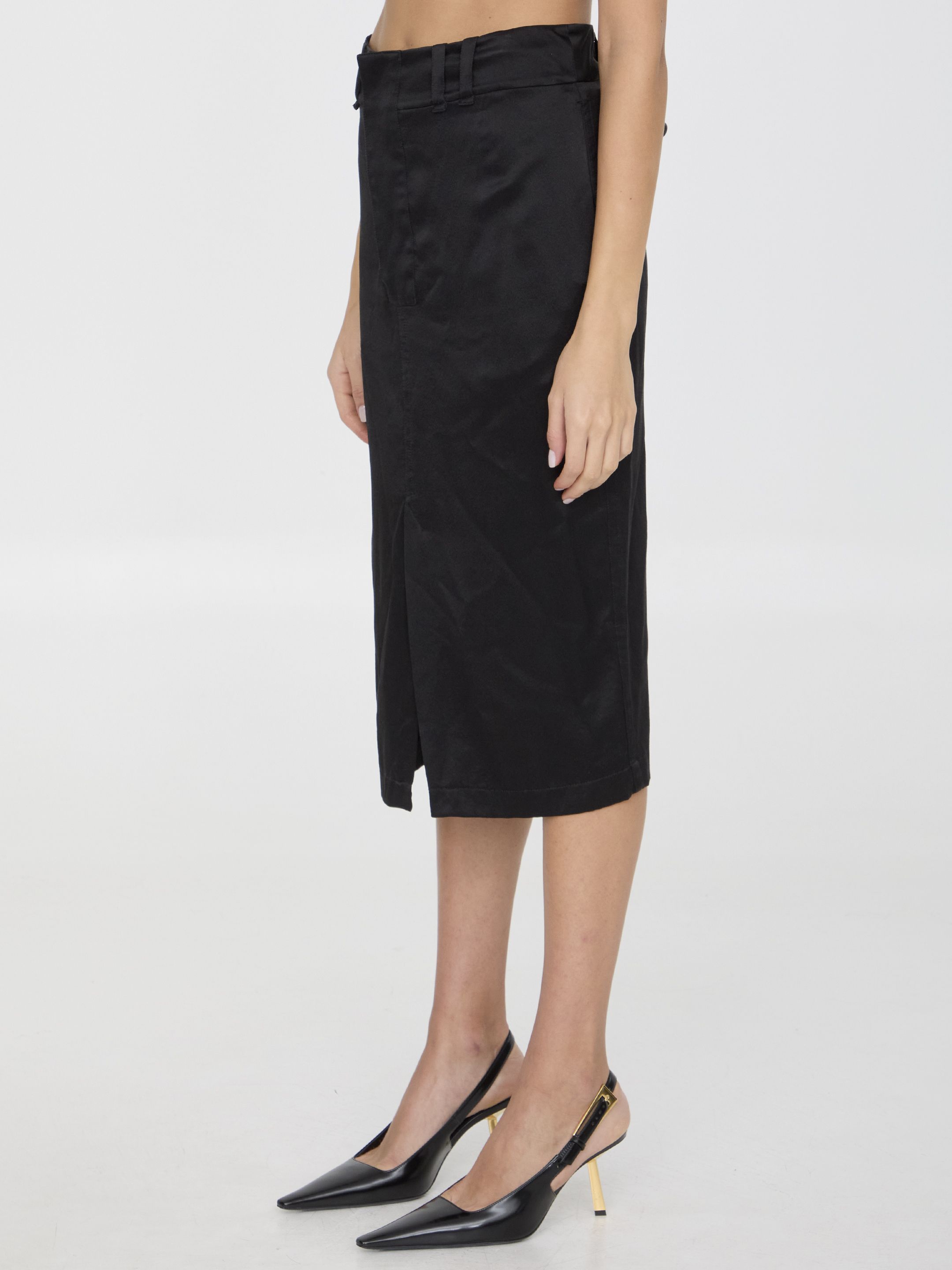 [Saint Laurent] Midi skirt FW24 785399_Y001W_1000