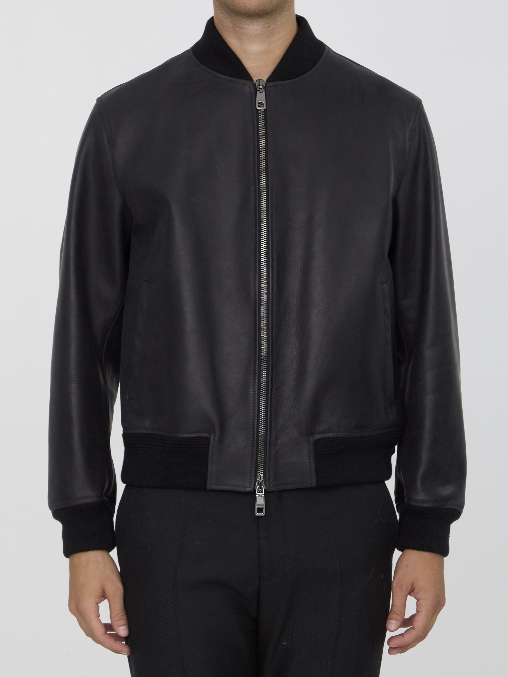 [DOLCE&GABBANA] Leather Jacket FW24 G9BFQL_HULUG_N0000