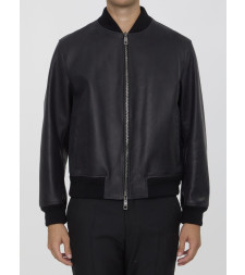 [DOLCE&GABBANA] Leather Jacket FW24 G9BFQL_HULUG_N0000