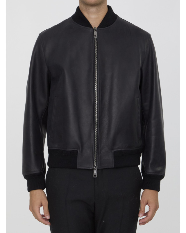 [DOLCE&GABBANA] Leather Jacket FW24 G9BFQL_HULUG_N0000