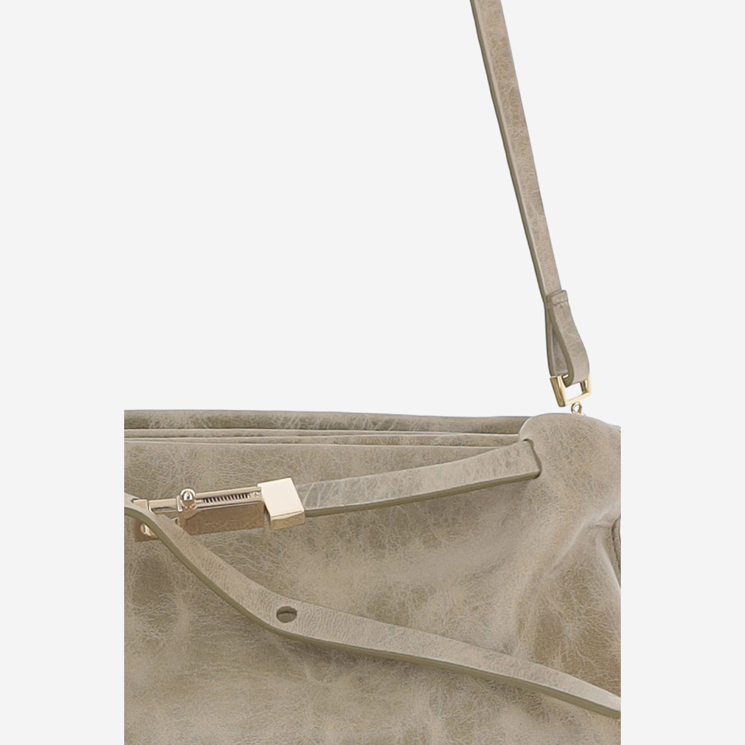 [Benedetta Bruzziches] Shoulder bag SS26 LAURENBACALLLAMBSKINTOASTEDCOCONUT