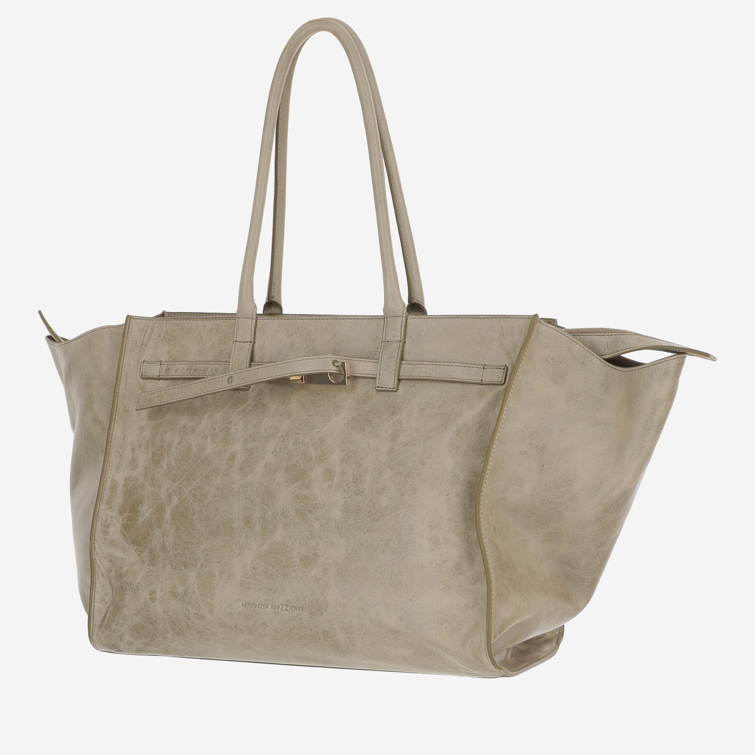 [Benedetta Bruzziches] Shoulder bag SS26 MAMEWEEKENDLAMBSKINTOASTEDCOCONUT