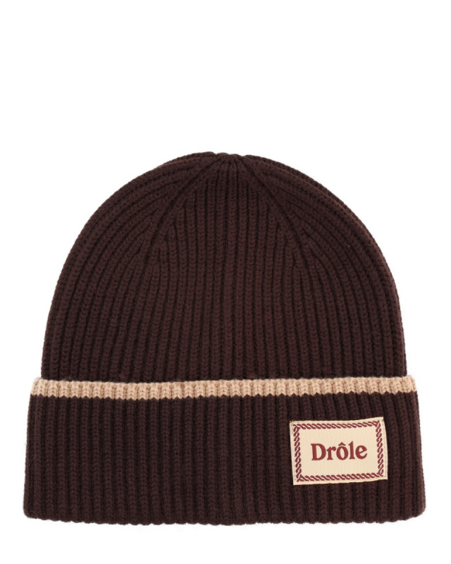[DROLE DE MONSIEUR] Beanie FW25 BN104_WO007BROWN