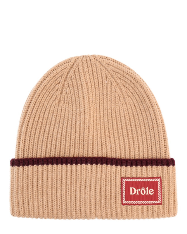 [DROLE DE MONSIEUR] Beanie FW25 BN104_WO007BEIGE
