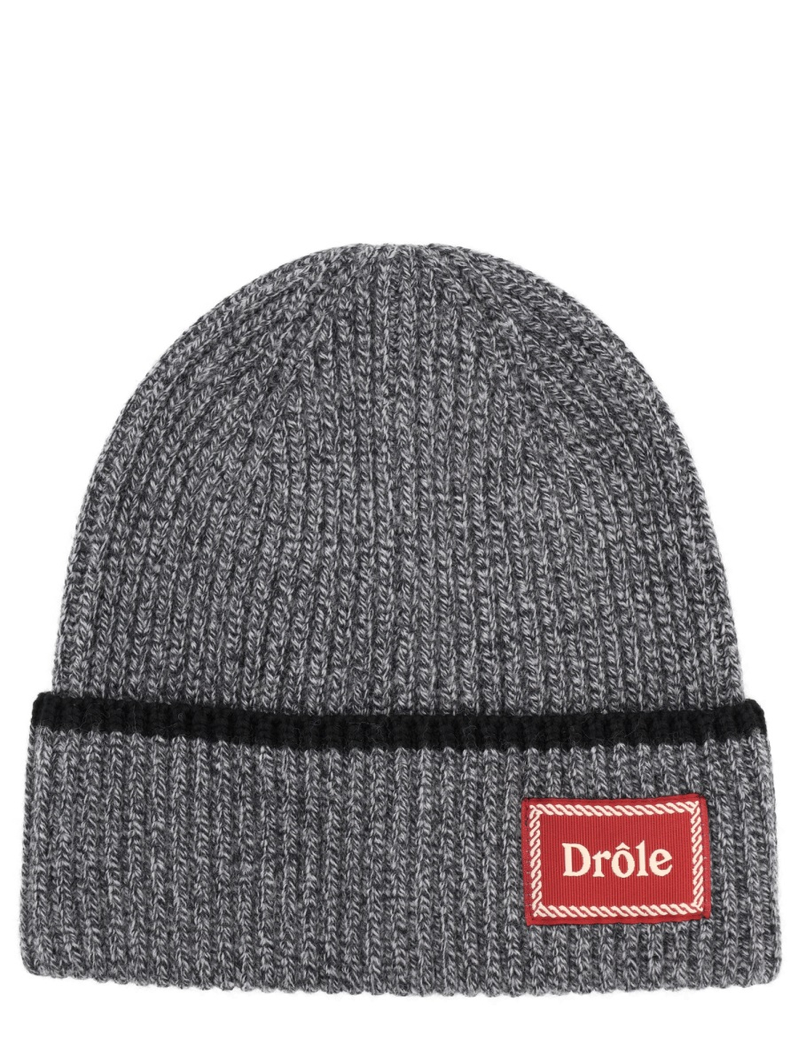 [DROLE DE MONSIEUR] Beanie FW25 BN104_WO007HEATHERGREY