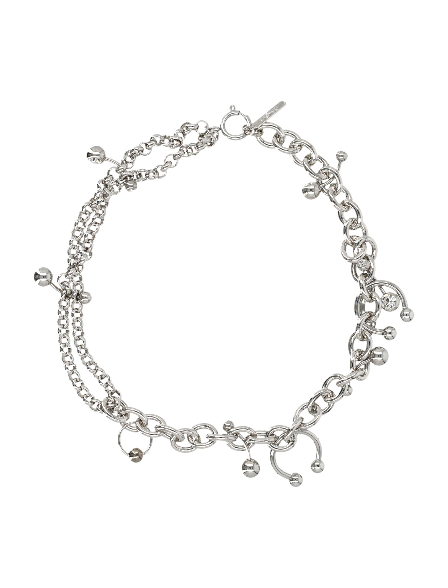 [JUSTINE CLENQUET] Brooch SS26 HOLLYNECKLACEPALLADIUM