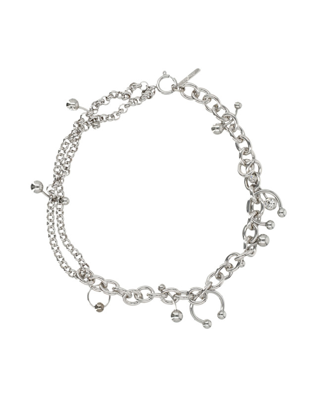 [JUSTINE CLENQUET] Brooch SS26 HOLLYNECKLACEPALLADIUM