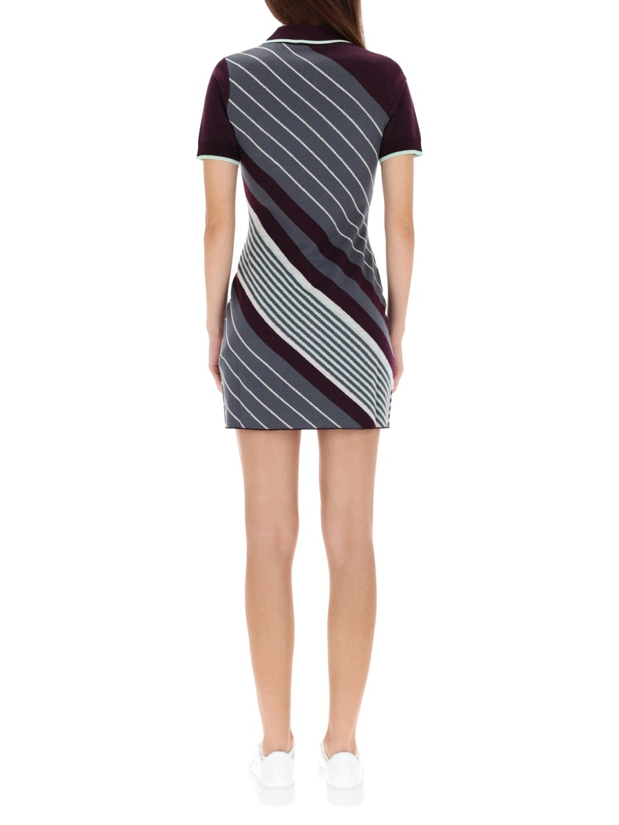 [Casablanca] Short sleeve dress FW25 W-AW25-KW-1087_01AUBERGINE