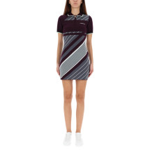 [Casablanca] Short sleeve dress FW25 W-AW25-KW-1087_01AUBERGINE