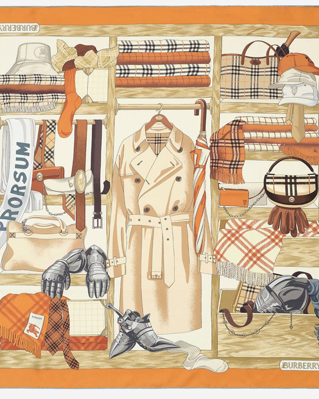 [Burberry] Scarf SS26 8125643PUMPKINORANGE
