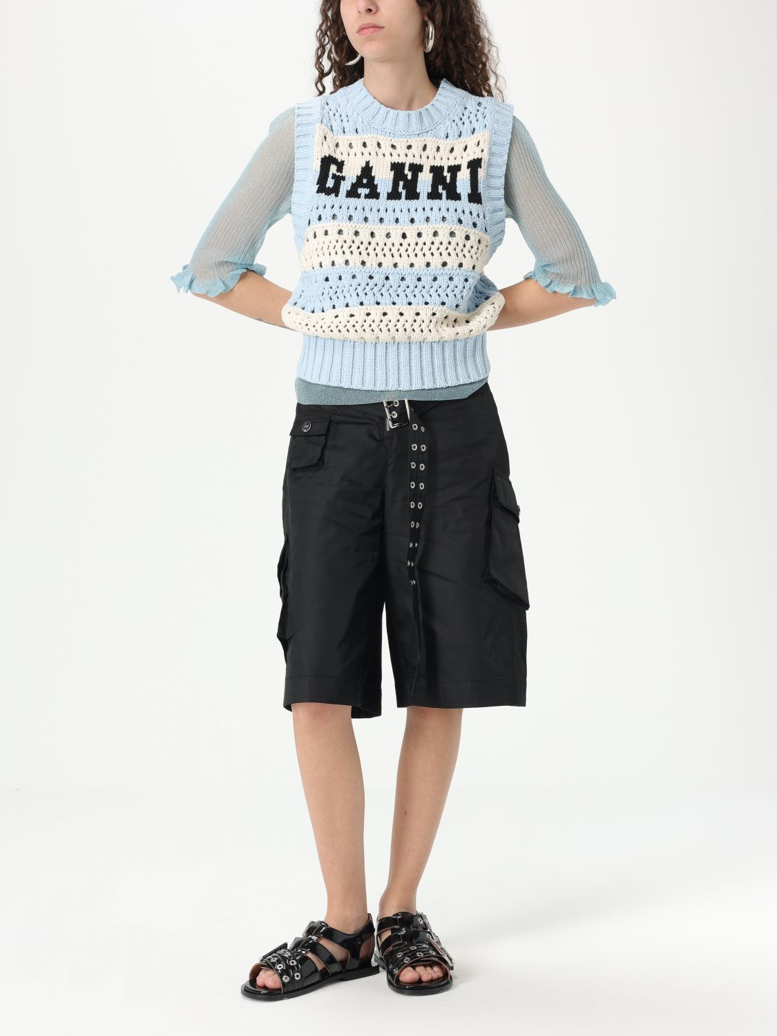 [GANNI] Knitwear SS25 K2501 326