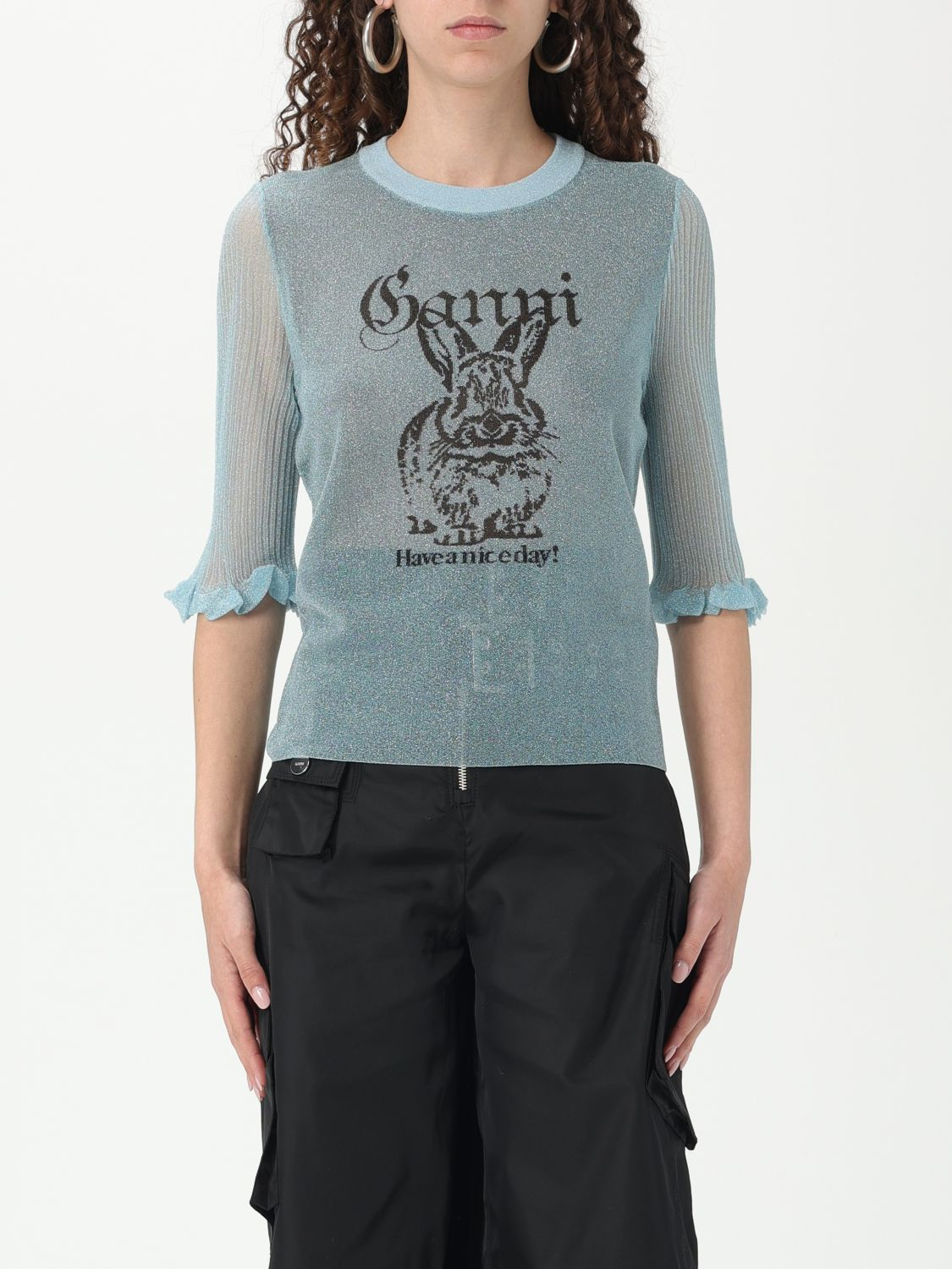 [GANNI] Knitwear SS25 K2501 326