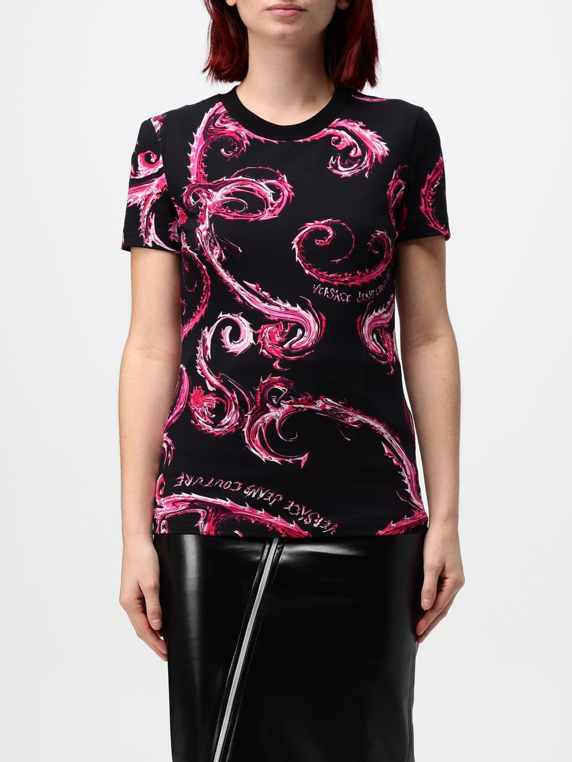 [VERSACE JEANS COUTURE] T-shirts Short Sleeve FW24 77HAH608JS409 QY2