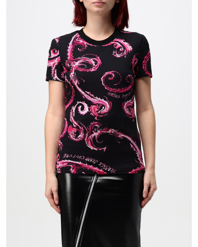 [VERSACE JEANS COUTURE] T-shirts Short Sleeve FW24 77HAH608JS409 QY2