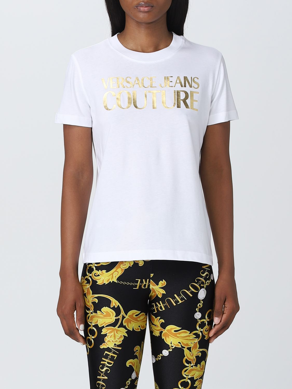 [VERSACE JEANS COUTURE] T-shirts Short Sleeve FW23 75HAHT01CJ00T G03