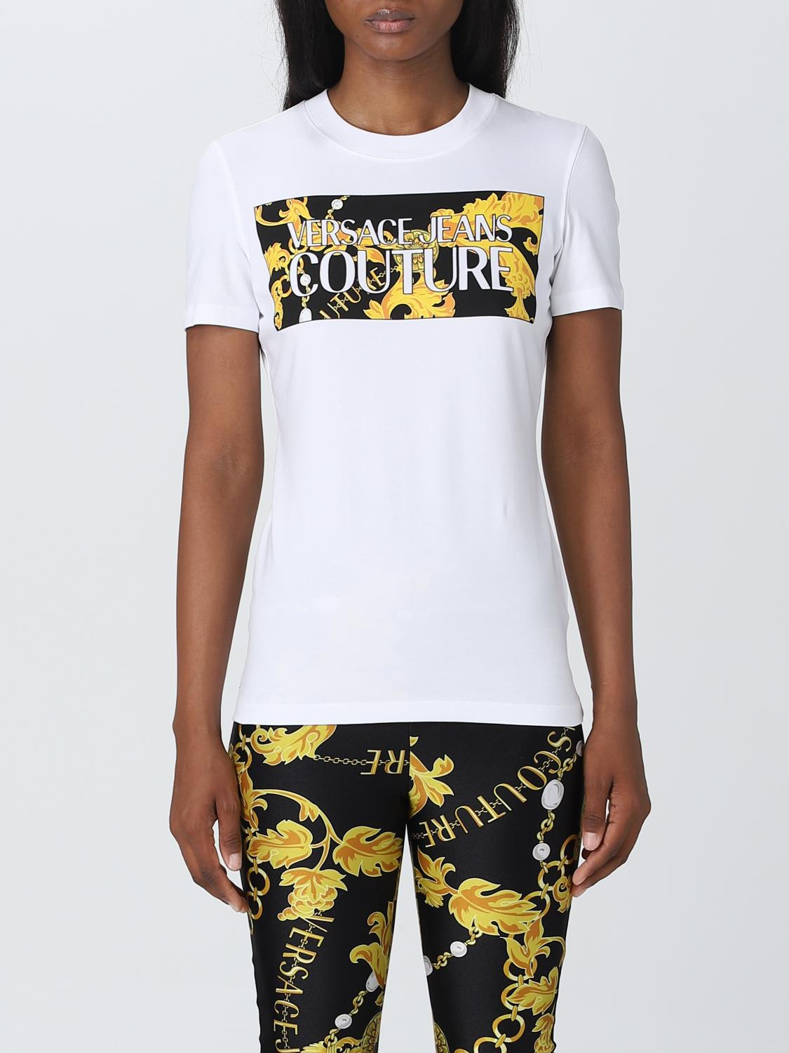 [VERSACE JEANS COUTURE] T-shirts Short Sleeve FW23 75HAHE01CJ02E G03